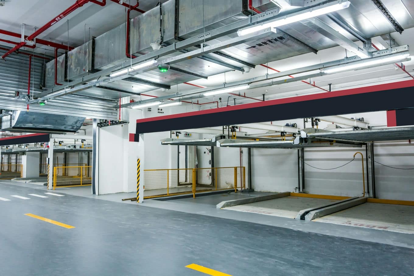 platformy parkingowe na parkingu